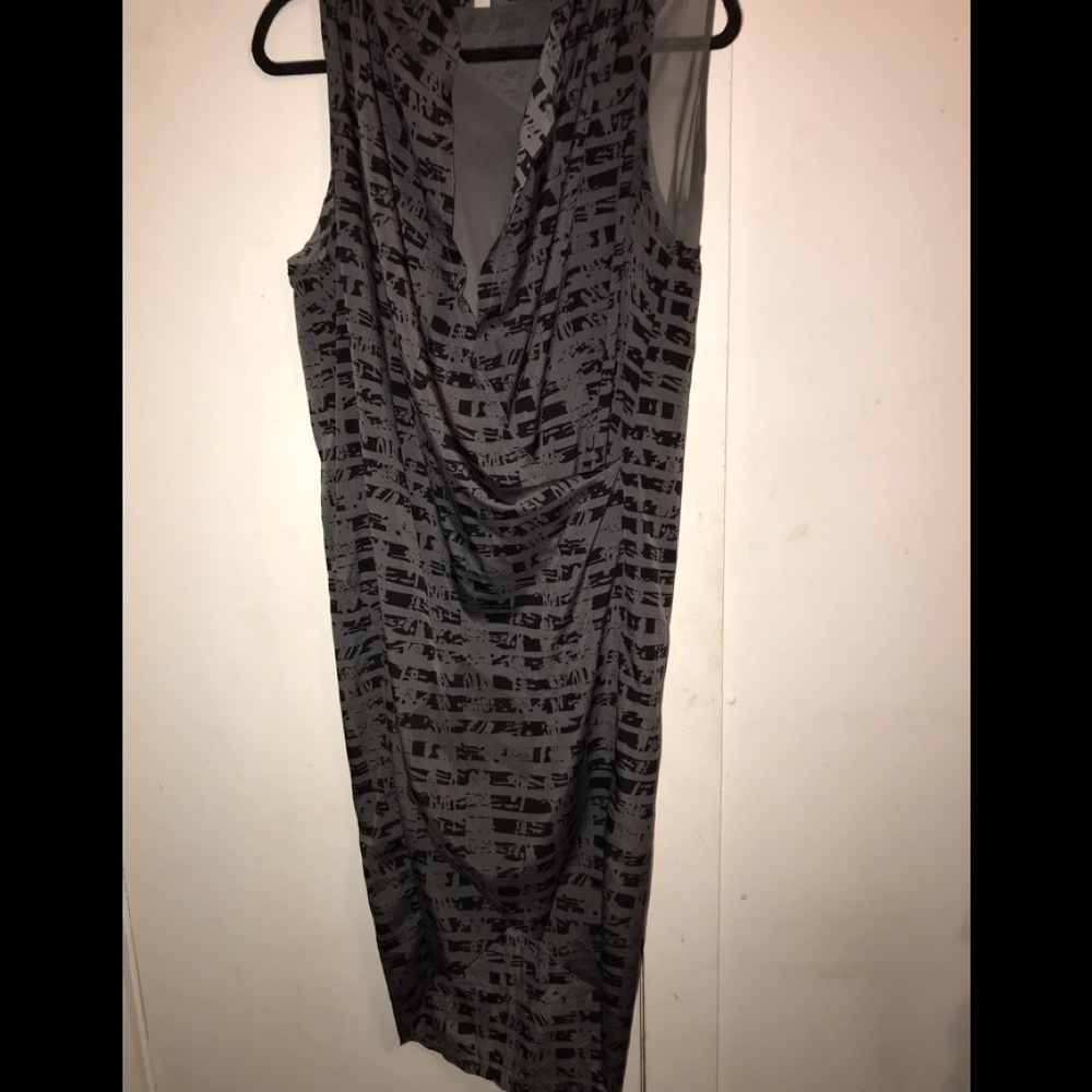 Sleeveless Drape Dress